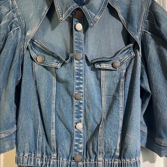 Blue Denim and Tulle Dress - Picture 4 of 8